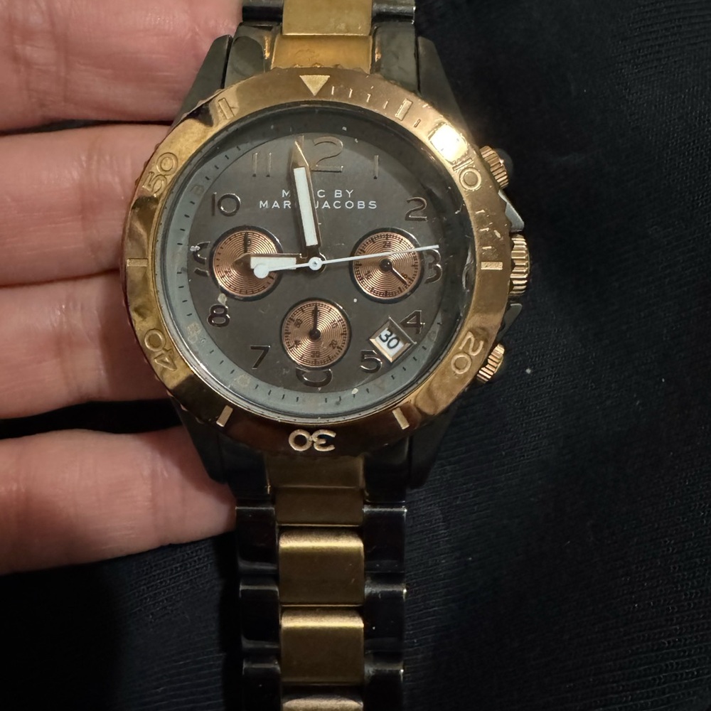 Marc by Marc Jacobs Two-Tone Gold and Black Watch